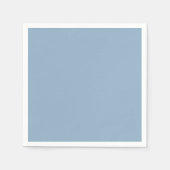 Vast bleek blauw pastelblauw servet (Voorkant)