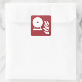 Vast brandblusser fles veiligheidsbord vierkante sticker (Tas)