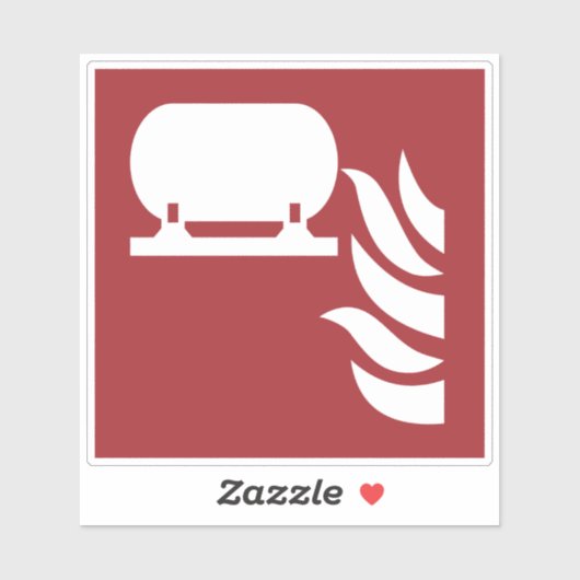 Vast brandblusser installatie veiligheidsbord sticker (Vel)