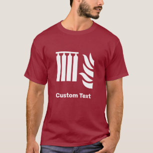 Vast brandblussignaal voor batterijveiligheid t-shirt