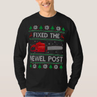 Vast de Newel Post Funny Kerstman Carpenter Ugl