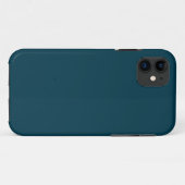 Vast diep, blauwgroen blauw Case-Mate iPhone case (Achterkant (horizontaal))