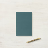 Vast donker Blauwgroen Post-it® Notes (Op bureau)