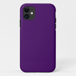 Vast donkerviolet paars iPhone 11 hoesje