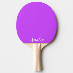 vast fluorescerend heldere neon paars tafeltennisbatje