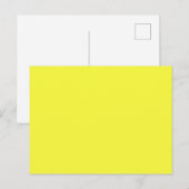 Vast licht lichtgeel briefkaart (Voorkant / Achterkant)