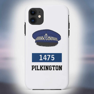 Vast Pet voor Britse politie - nummer en naam toev iPhone 11 Hoesje