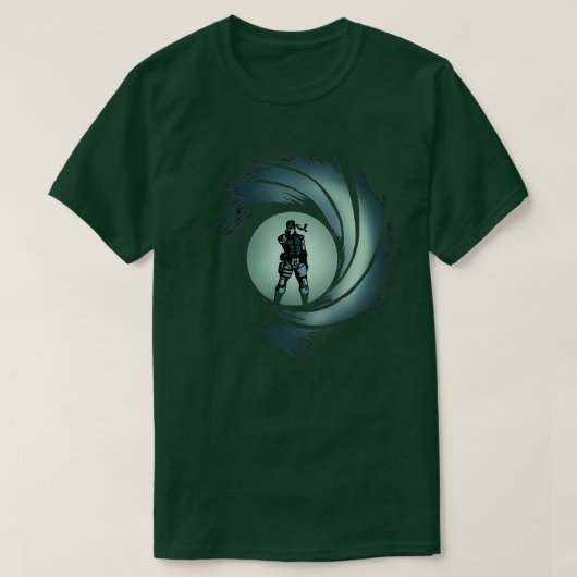 Vast vast gestookt metaal t-shirt (Design voorkant)