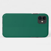 Vast viridian groen Case-Mate iPhone case (Achterkant (horizontaal))