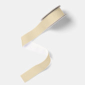 Vast zwart zandbeige, wit grosgrain lint (Achterkant)