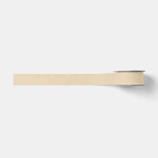 Vast zwart zandbeige, wit grosgrain lint (Voorkant)
