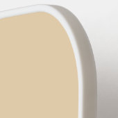 Vast zwart zandbeige, wit pickleball paddle (Links Detail)