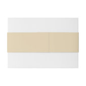 Vast zwart zandbeige, wit uitnodigingen wikkel (Achterkant Voorbeeld)