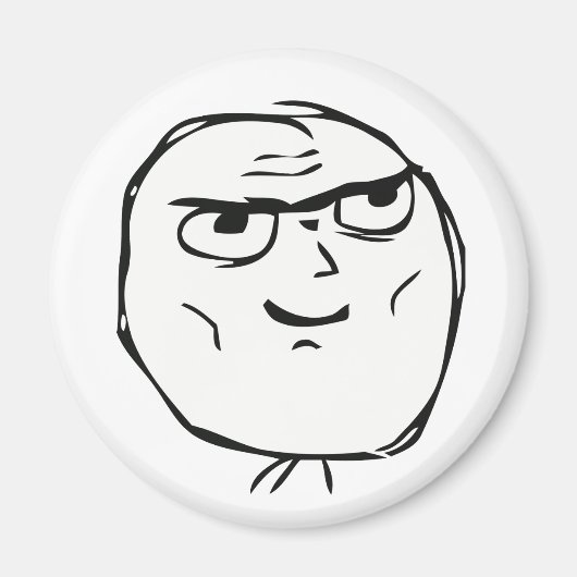 Vastberaden Guy Meme - Magneet (Voorkant)