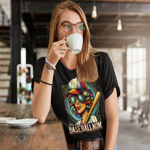 Vastberaden Vrouw Empowered: Beste Honkbal Moeder T-shirt