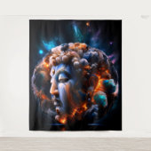 Vastberadenheid Boeddha Wandkleed (Voorkant)