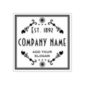 Vaste bedrijfsnaam - bedrijf/bedrijf rubberstempel (Afrduk)