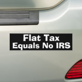 Vaste belasting bumpersticker (Op auto)