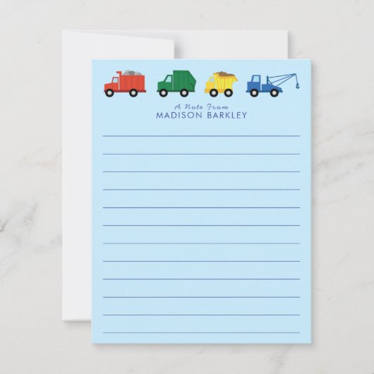 Vaste Briefpapier kaarten van het Kind van Cute Tr (Voorkant)