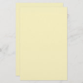 Vaste butter-gele kleur briefpapier (Voorkant / Achterkant)