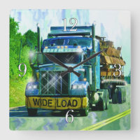 VASTE CHARGE Fret Camion Haulker Horloge murale