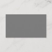 Vaste donkergrijze minimalistische Visitekaartjes (Achterkant)