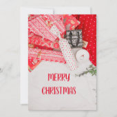 Vaste feestdag, prettige kerst feestdagenkaart (Voorkant)