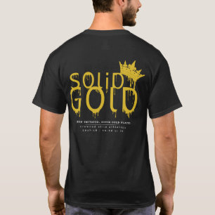 VASTE GOLD: 17-18 Officiële logo op zwart T-shirt