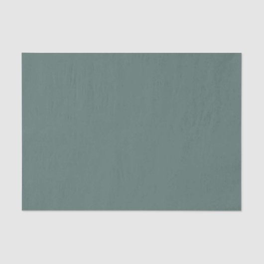 Vaste groene Eucalyptus-kleur | Hex# 5B7570 Tissuepapier (Voorkant)