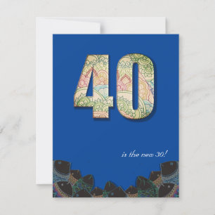 Vaste kaart voor 40e verjaardag