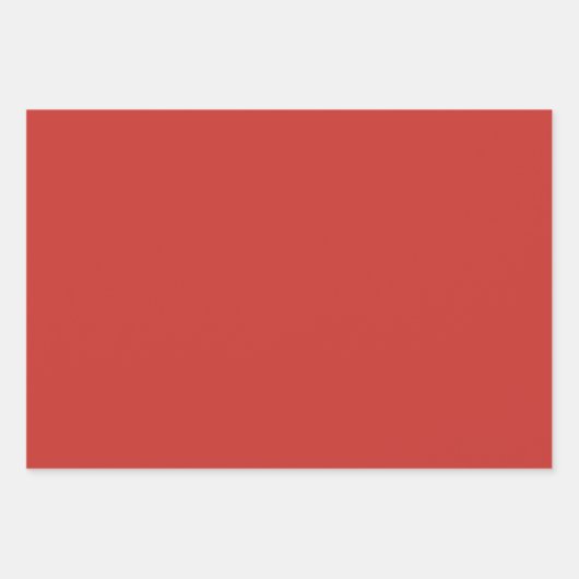 Vaste kerstkleur inpakpapier vel (Voorkant)