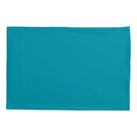 Vaste kleur, blauwgroen kussensloop (Achterkant-Links)