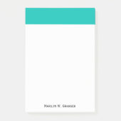 Vaste kleur: Blauwgroen Post-it® Notes (Voorkant)