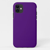 Vaste kleur donkerrijk paars Case-Mate iPhone case (Achterkant)