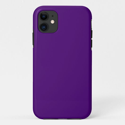 Vaste kleur donkerrijk paars Case-Mate iPhone case (Achterkant)