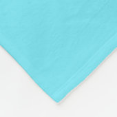 Vaste kleur, elektrisch licht, blauw fleece deken (Hoek)