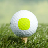 vaste kleur fluorescerend geel - uw logo golfballen (Insitu Shirt)