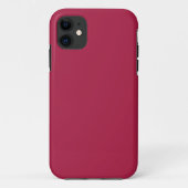 Vaste kleur Franse wijn Case-Mate iPhone Case (Achterkant)