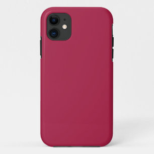 Vaste kleur Franse wijn iPhone 11 Hoesje