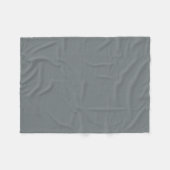 Vaste kleur: Koolsteengrijs Fleece Deken (Voorkant (Horizontaal))
