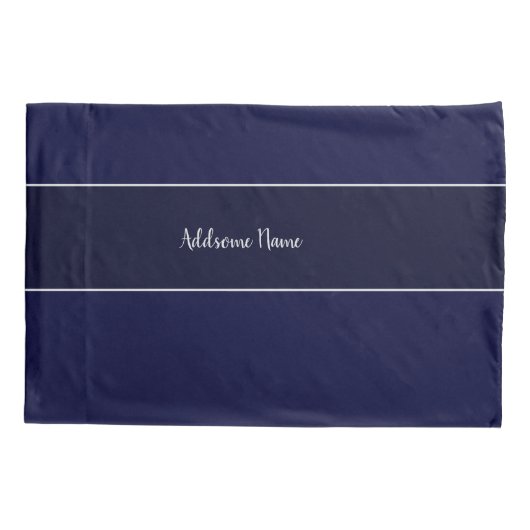 Vaste kleur Navy Blue Cell Phone Kussensloop (Achterkant)