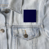 Vaste kleur: Navy Blue Vierkante Button 5,1 Cm (In situ)