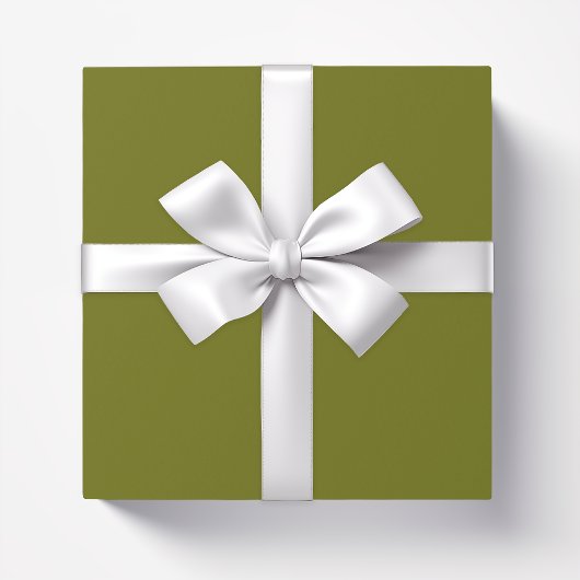 Vaste kleur olijfgroen cadeaupapier
