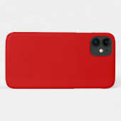 Vaste kleur: rood Case-Mate iPhone case (Achterkant (horizontaal))