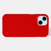 Vaste kleur: rood Case-Mate iPhone case (Achterkant (horizontaal))