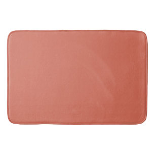 Vaste kleur terracotta brown badmat