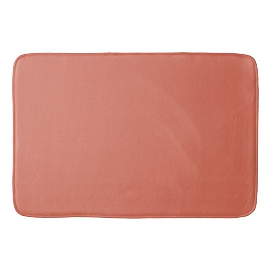 Vaste kleur terracotta brown badmat (Voorkant)