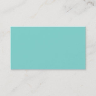 Vaste kleur: Turquoise Aqua Visitekaartje