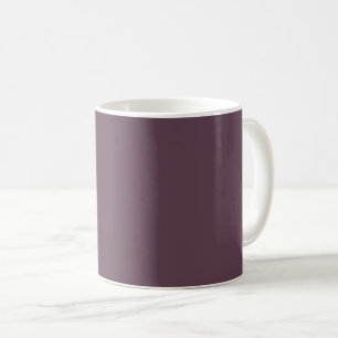 vaste kleur van de aubergine koffiemok