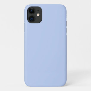 Vaste kleur vlakke rand lichtblauw iPhone 11 hoesje